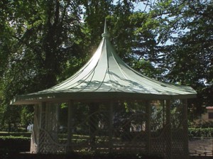 Paviljong i Brunnsparken